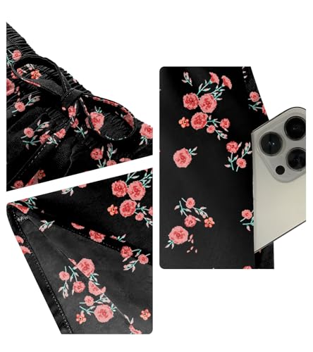 Yincro Women's High Waist Pleated Maxi Skirt, Casual Summer Skirt with Pockets