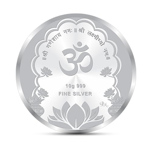 Image of ACPL Precious Moments Maa Laxmi and Ganesh Ji 999 Pure Silver Coin
