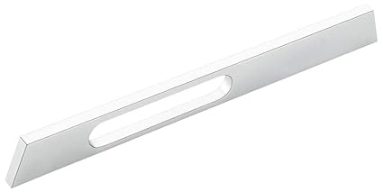 FAST Vergin Aluminium CPA12 Chrome Plated Cabinet/Pull/Wardrobe/Furniture Handle - 2pcs (White, 224mm)