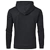 JustSun Mens Hoodies Pullover Men's Sweatshirts Casual Classic Hoody Long Sleeve Jacquard Hooded Sweatshirts Black M #2