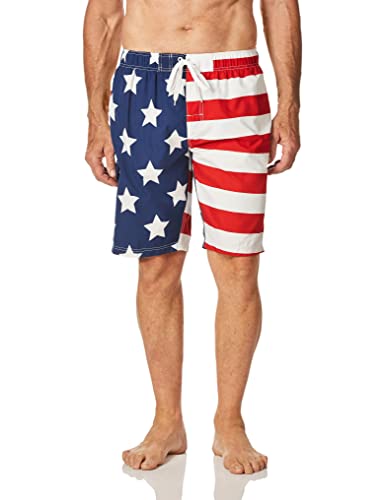 Kanu Surf Men's American Flag Swim Trunks