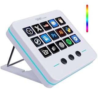 VSDINSIDE Macro Keypad, Stream Controller Deck Gaming Streaming Shortcut Keyboard, 18 Programmable Keys Customizable Visual AI Pad USB Soundboard for OBS, YouTube, Desk Office Setup, Laptop, PC, Mac