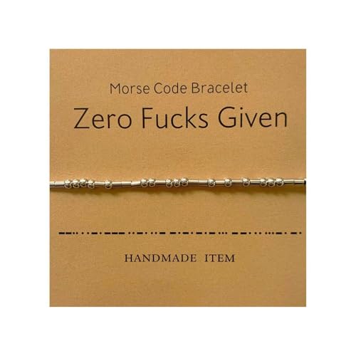 Morse Code Bracelet Adjustable Bracelet Beads on Silk Cord Friendship Inspirational Jewelry Gifts for Her