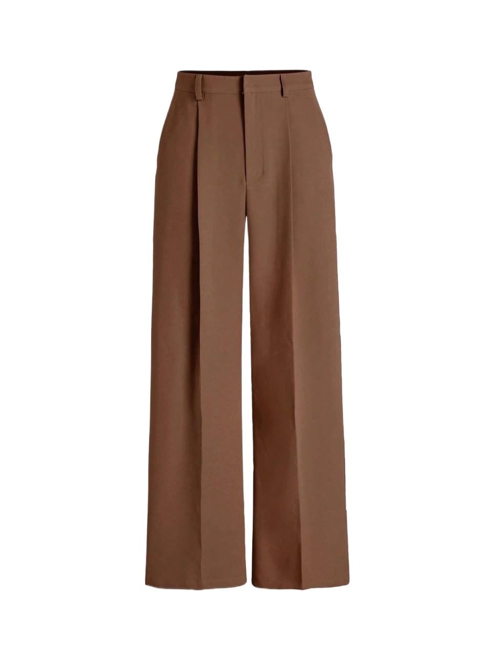 Womens Pants Solid Color High Waist Straight Leg Casual Trousers for Women
