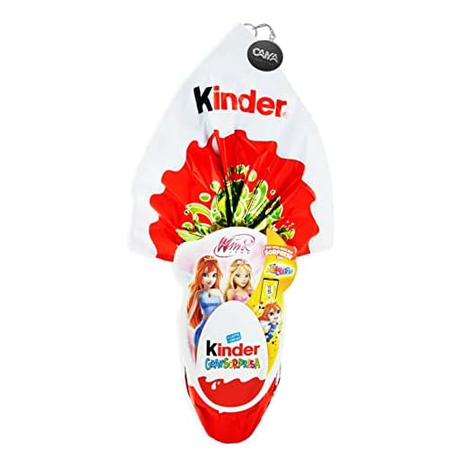Kinder GranSorpresa Winx Club con Magica Sorpresa, 150g e Portachiavi CAIYA® - Pasqua 2023