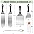 6pcs Griddle Accessories Kit, Heavy Duty Stainless Steel Griddle Tools Spatulas Set for Blackstone - Commercial Grade Flat Top Grill Accessories - Great for Outdoor BBQ