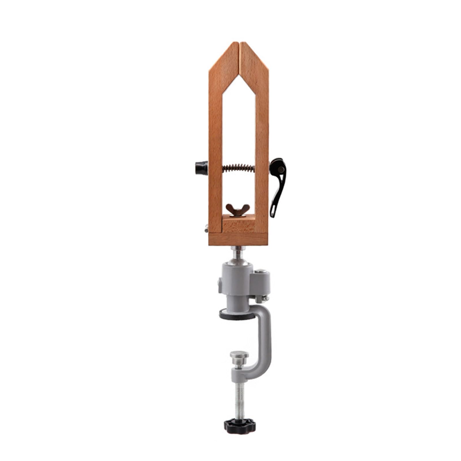 Buxuaaaa Multicolor Natural Wood Sewing Clamp Ergonomic Handheld Tool For Leatherworking And Fabric Secure Holding Designs Handheld Leather Sewing Aid