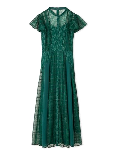 [フレイ アイディー] スイッチングチェックレースドレス FWFO254503 レディース GRN 0