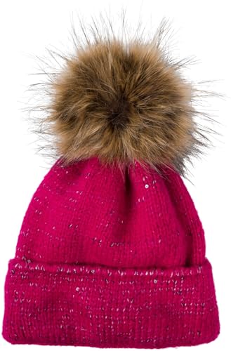 Bonnet tricoté de ski pour femme idéal pour les promenades en hiver