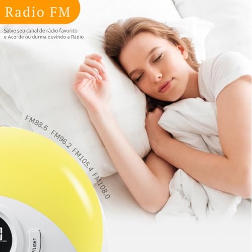 NOVAVIDA, Despertador Digital De Mesa Com Luz De Atmosfera Colorida