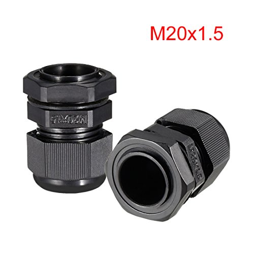 Prensaestopas impermeable M20 con junta ajustable para proteger cables contra humedad 2