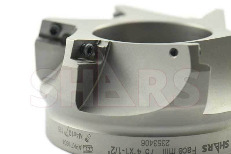 Shars 4" 75 Degree Face Mill [APKT 1604 Insert] NEW 404-2603W S[