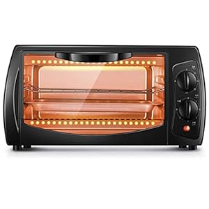 Elektrische mini-oven, huishoudelijke 10 liter bakoven met meerdere kookfuncties Grill instelbare temperatuurregeling Timer nuttig, wit