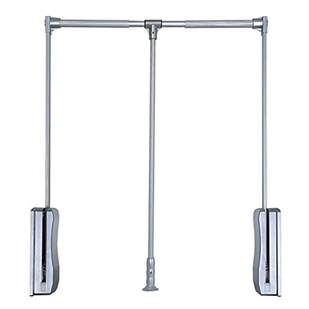 Drop-down garde-robe haut de gamme en acier chromé haute capacité 30kg