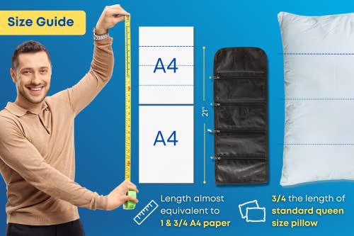 Tidy Pockets Money Organizer For Cash With 4 Zippers - Money Bag - Cash Holder - Money Holder - Cash Organizer For Budgeting - Saving Money Organizer For Kids - Travel Currency Wallet (Black) #TOP4