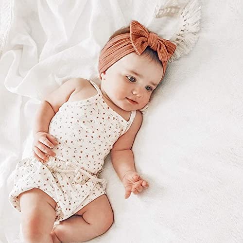 Niceye Handmade Baby Headbands Stretchy Nylon Headband With Bows For Newborn Infant Baby Toddler Girls- Pack Of 8 #TOP3