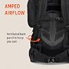 Kelty Coyote 60-105 Liter Internal Frame Backpack - Hiking, Backpacking, Travel, Adjustable Torso (65L / Black)