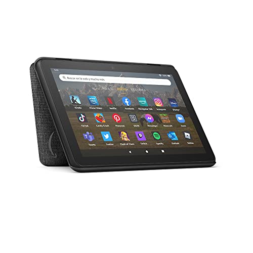 Funda para tablet Amazon Fire HD 8 (solo compatible con el tablet de 12.ª generación, modelo de 2022), color negro