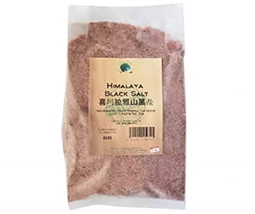 GREEN EARTH Sal negra Himalaya de 500 g, sin contaminación, alto contenido mineral y bajo en sodio.