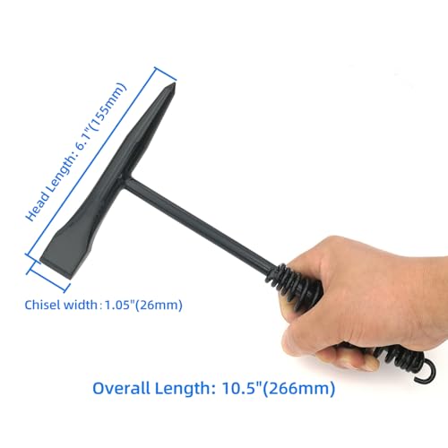 Image of VASTOOLS Welding Accessories,Welding Chipping Hammer, Leather Welding Gloves 13.5 inch,6-in-1 Welpers Pliers 7 inch,Wire Brush 11 inch,for Welder