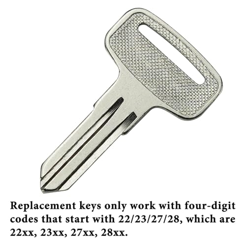 Image of 4PCS 4010321 Ignition Keys Blanks Replacement for Po-laris 4 Wheeler ATV Ranger RZR Snowmobile Fits Key Code 22 23 27 28 Series