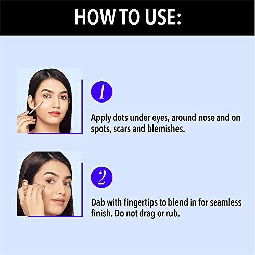 Image of Blue Heaven Flawless Matte Liquid Full Coverage Cream Concealer For Normal Skin, 101, Vanilla, 17Ml (Pack Of 2), 2 Count