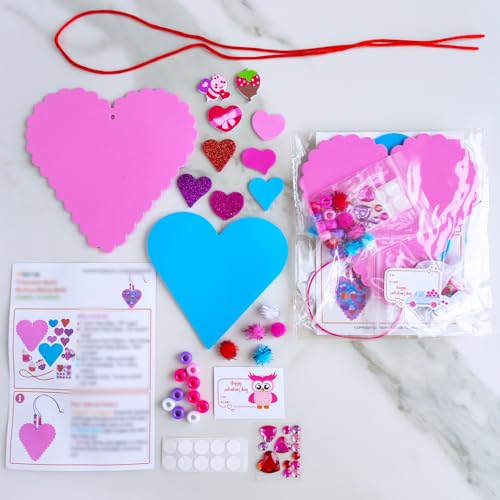 Activité salle de classe Saint-Valentin cœur mousse pour loisirs créatifs - 5