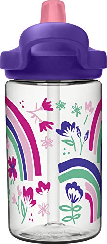 CamelBak-eddy-14oz-Kids-Water-Bottle-with-Tritan-Renew--Straw-Top-Leak-Proof-When-Closed-Rainbow-Floral