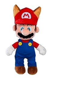 Super Mario Peluche Tanuki Mario 30 cm