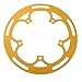 LoveinDIY 52T Chain Guard, BCD 130mm Mountain Bike Crank Chain Repair Parts, Easy to Install and Fits Time Use, Golden