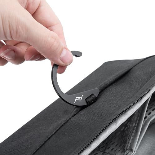 Image of Peak Design Small Wash Pouch, Black, Weatherproof Travel Toiletry Bag, Upright or Hanging Toiletry Kit with Pockets, Magnetic Toothbrush Pocket, Wide UltraZip Opening, Toiletry Bag for Men and Women