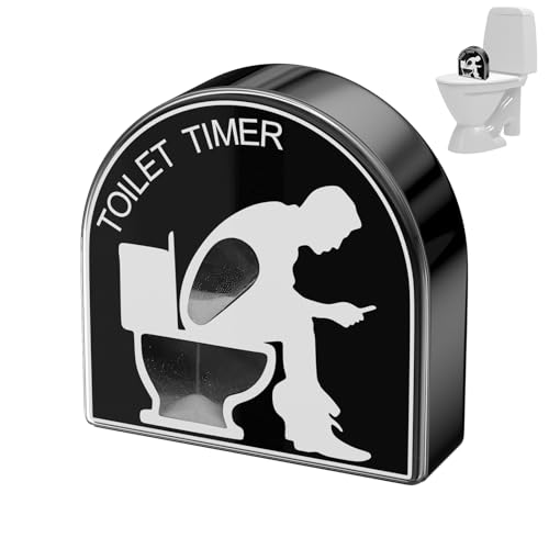 Zeripikfoasp 5 Minuten Toilette Sanduhr Timer Toilet Timer Kinder Bürsten Timing Tool Kreative Toilette Hocker Sanduhren Lustige Geschenke für Männer Ehemann Papa