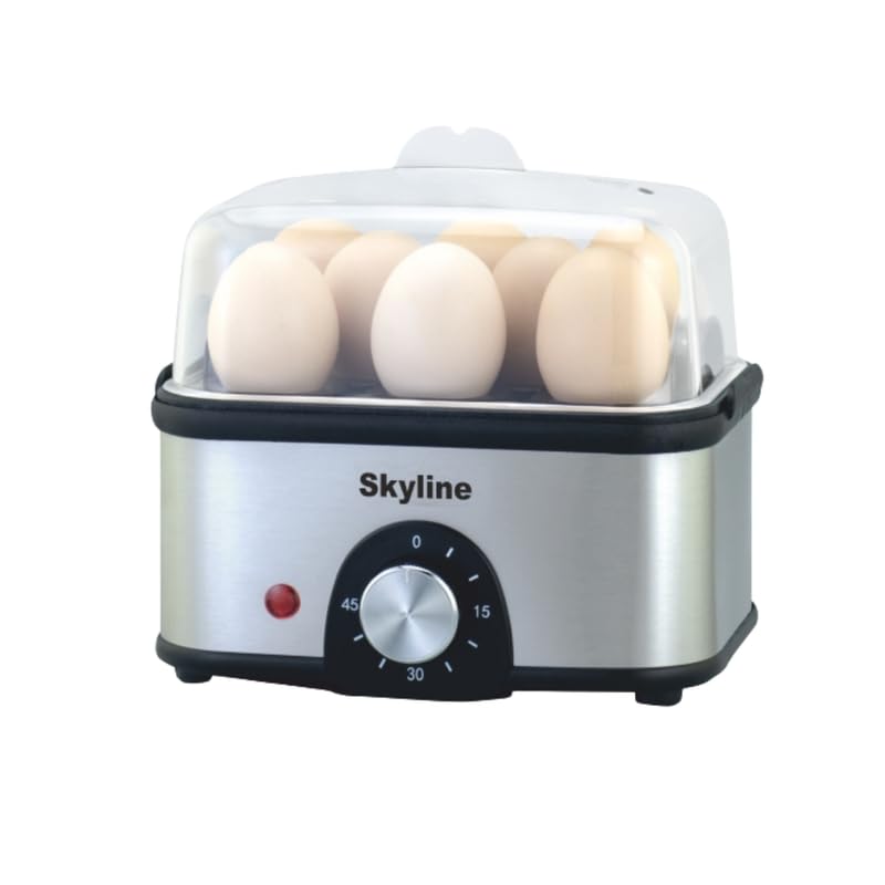 Skyline 500W Stainless Steel Electric Egg Boiler, Quick & Easy Perfect Eggs Every Time-image-10