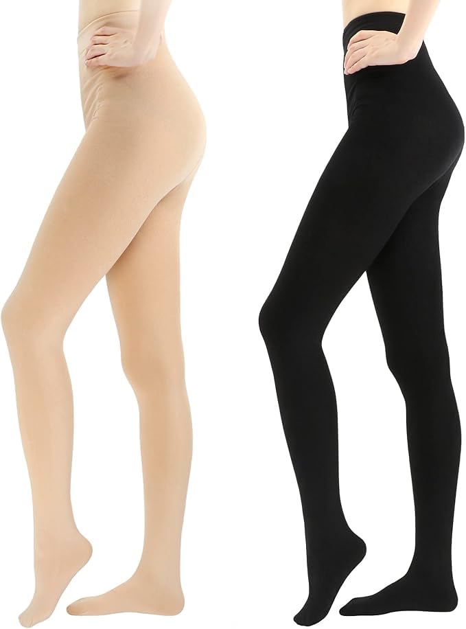 khwaish store Women & Girl Opaque Warm Fleece Lined Stocking Pantyhose Tights Warm Winter Thermal Stocking.-picture-32