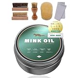 [ライムガーデン] 【大容量100g】 ミンクオイル 革用 革靴 革ジャン 財布 カバン レザー ケア 革製品 手入れ 【高い保湿力ｘ防水性の向上ｘ柔軟効果ｘ無色透明ｘヒビ割れ防止】（6点セット）