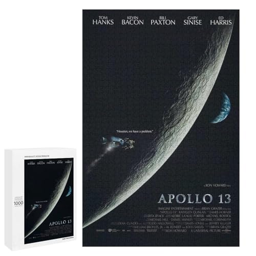 アポロ13フィルムシリーズP1 映画ポスター ジグソーパズル 部屋の飾り 木制パズル ストレス解消 周辺 グッズ 大人 子供 初心者向け おもちゃ パズル 娯楽 壁掛け 集中力トレーニング 装飾用品 誕生日 ギフト 1000 PCS
