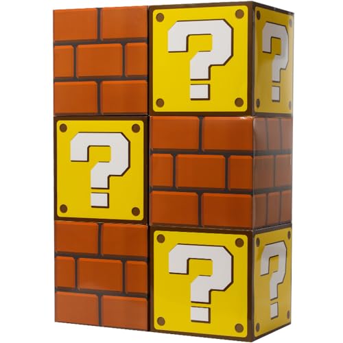SUYEPER 6PCS Big Party Boxes for Children's Birthday Parties - Question & Brick Boxes Game & Favor Props (11.8 x 11.8 Inch)