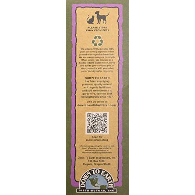 Down To Earth Organic Feather Meal Fertilizer Mix 12-0-0, 5 lb