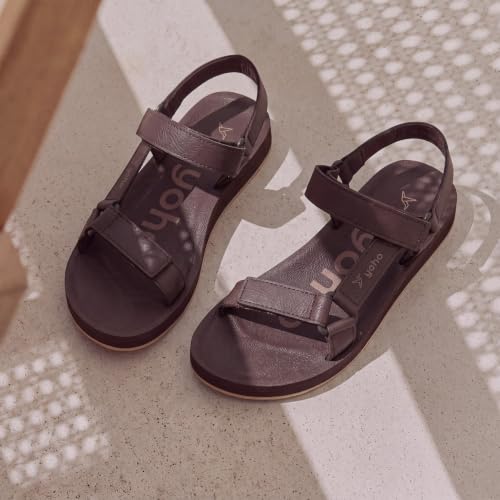 Image of YOHO EVA Sandals for Women | EVA sole | Comfortable cushioned sole with TPR base | Lightweight | Soft skin friendly straps | Adjustable straps | Velcro closure | Vibrant colour options