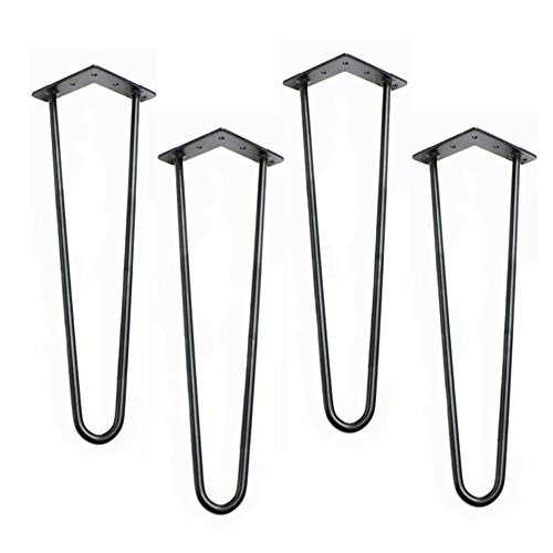 Hairpin Tischbeine Schwarz Haarnadel Tischgestell Industriedesign, Hairpin:350mm