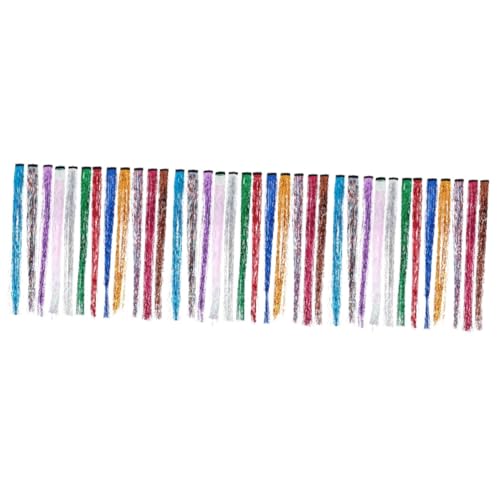 Extensions de cheveux tinsel contre les coiffures ternes fil brillant Beavorty
