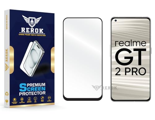 Image of Gorilla Tempered Glass Screen Protector Compatible with Realme GT 2 Pro [Pack of 1] | Edge-to-Edge, Bubble-Free, Case Friendly, Easy Installation Kit