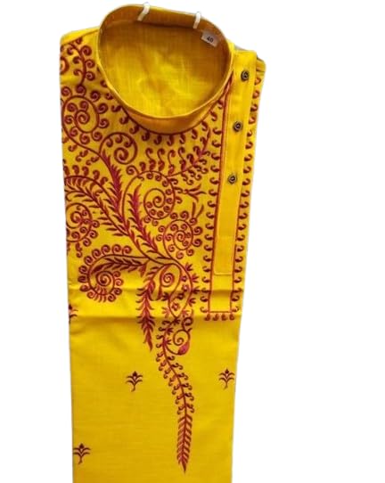 Chandana Saree House Classic Cotton Work Solid Men Kurta Panjabi| Traditional, Ethnic, Comfortable, Breathable, Lightweight, Skin Friendly|SL_270-image-16