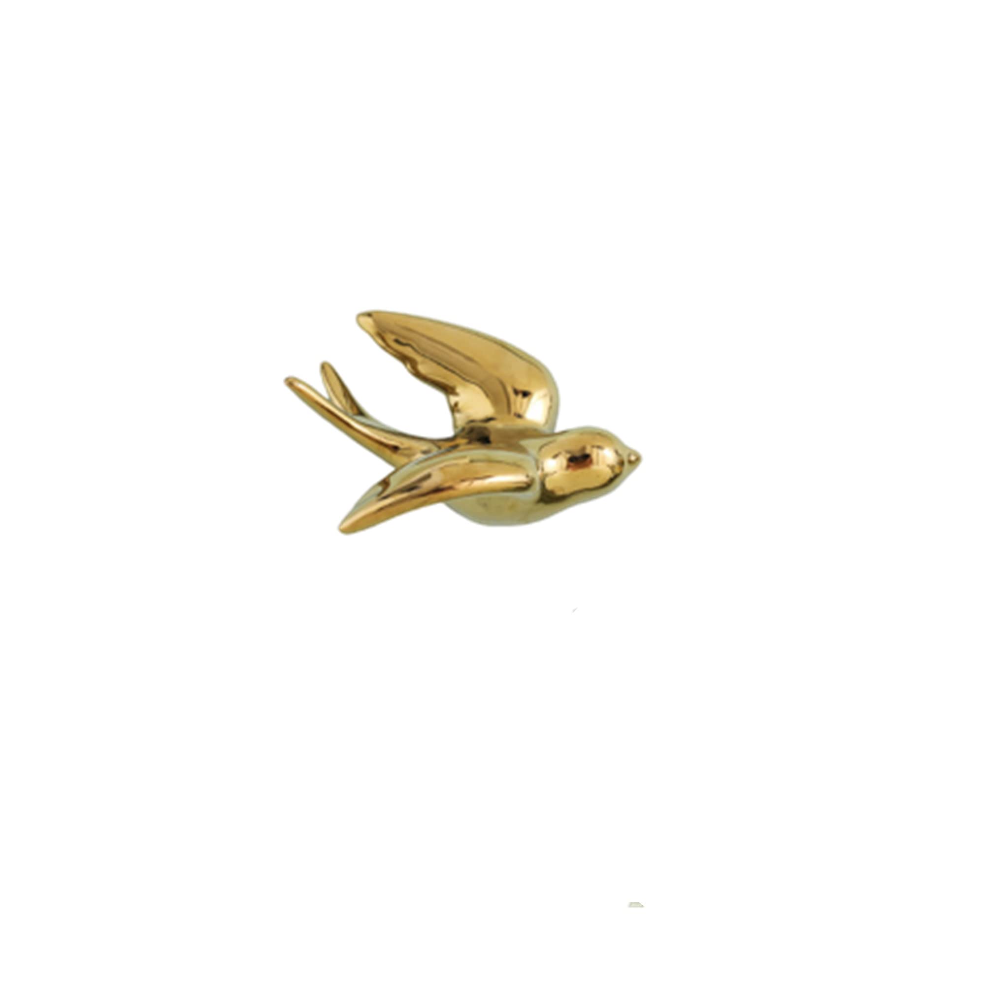 GDHKDDFL Stylish wall decorations, 3D Flying Birds Wall Decor Hanging Bird Ceramic Sculpture Mounted Home DecorationGolden Left,Small(Golden Right,Small)