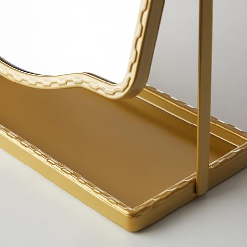 Espejo de Mesa Vintage Dorado con Almacenamiento miniatura 7