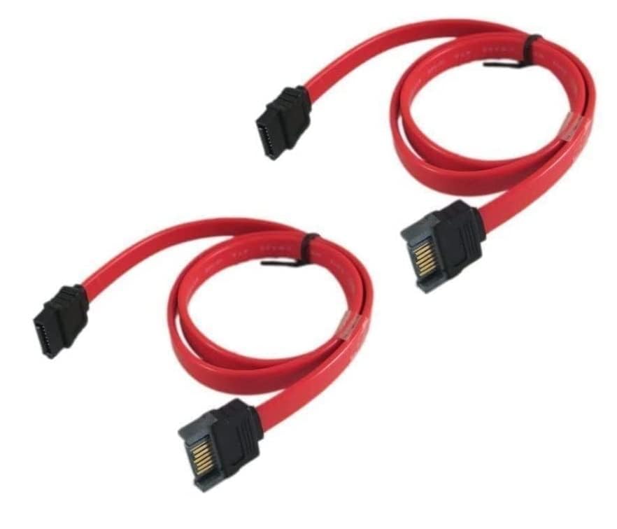 AdzMozi (pack of 2 pcs Sata Extension Cable Adapter Jointer - Sata 7 Pin Male to Sata 7 Pin Female HDD Connector Joiner Sync Data Cable