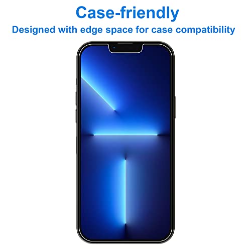 4youquality Screen Protector for iPhone 13 Pro Max with Camera Lens Protector, Tempered Glass Film, 2-Pack Each, [Impact-Resistant][Anti-Scratch][Anti-Shatter][Ultra-Clear]