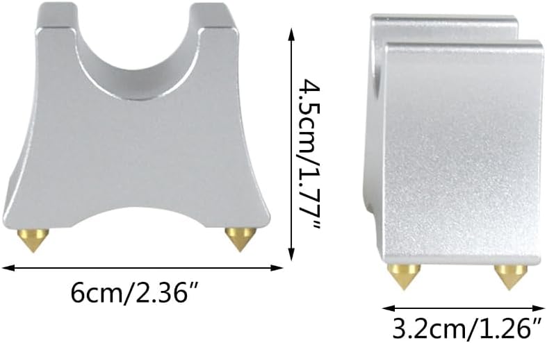 4xMetal Speaker Cable Tray Stand Bracket for HiFi Speaker Amplifier DVD Players
