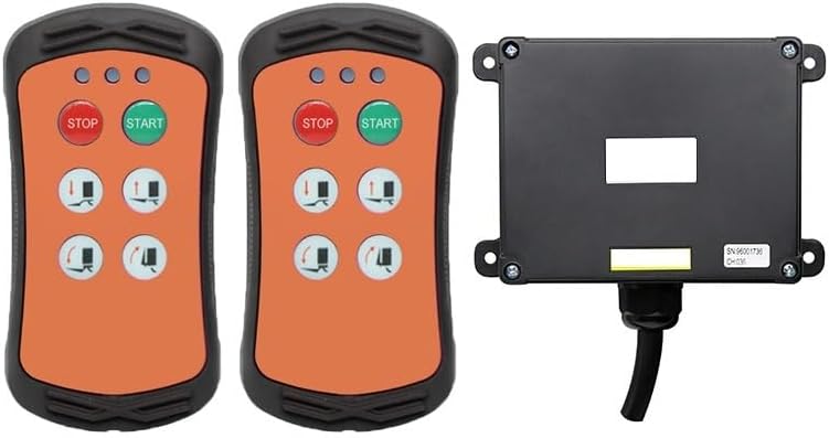 4 Buttons Wireless Industrial Crane Remote Control Hydraulic Truck Controller Tail Lift Radio Remote Controller For cranes(C(1T 2R),UHF433_AC-DC36-480)