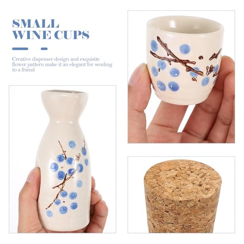 Juego de tazas de sake japonés de diseño único y cerámica resistente MAGICLULU 8